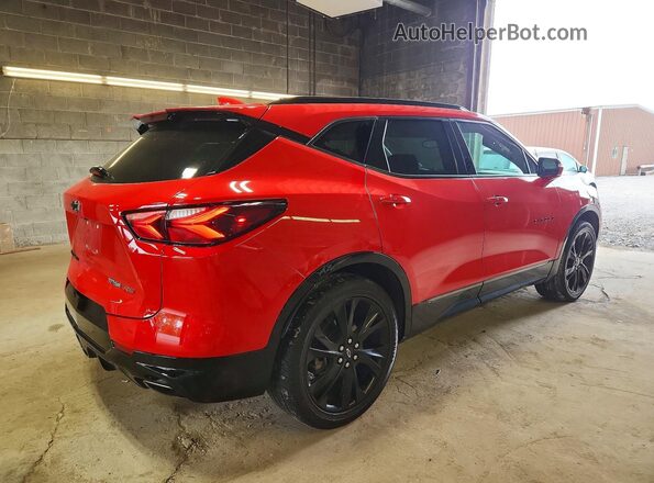 3GNKBKRS8MS524506 2021 CHEVROLET BLAZER Red Trasero derecho