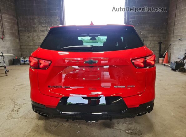 3GNKBKRS8MS524506 2021 CHEVROLET BLAZER Red Vista trasera