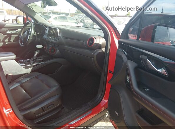 3GNKBKRS9MS585041 2021 CHEVROLET BLAZER Red Widok wnętrza z przodu