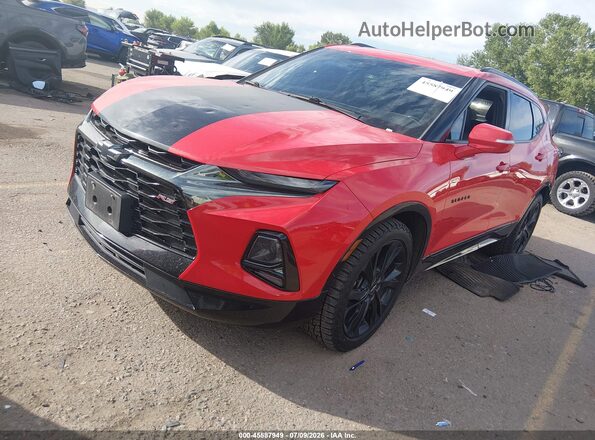 3GNKBKRS9MS585041 2021 CHEVROLET BLAZER Red Przód lewy