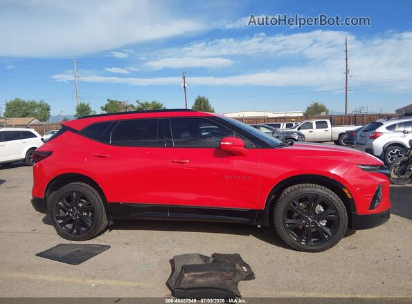 3GNKBKRS9MS585041 2021 CHEVROLET BLAZER Red Widok wnętrza z tyłu