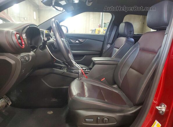 3GNKBKRS9NS145368 2022 CHEVROLET BLAZER Red Vista interior delantera