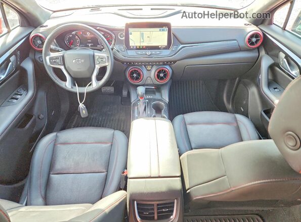 3GNKBKRS9PS202851 2023 CHEVROLET BLAZER Red Dashboard view