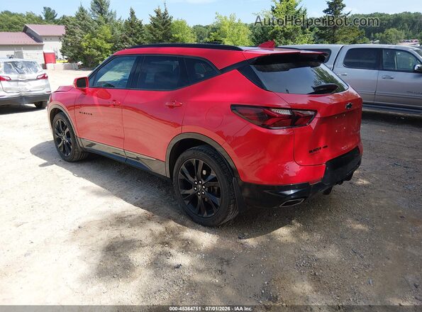 3GNKBKRSXLS668475 2020 CHEVROLET BLAZER Red Trasero izquierdo