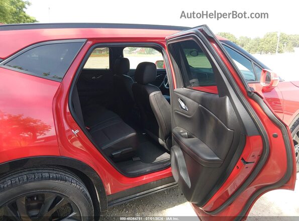 3GNKBKRSXLS668475 2020 CHEVROLET BLAZER Red Vista de la etiqueta del VIN