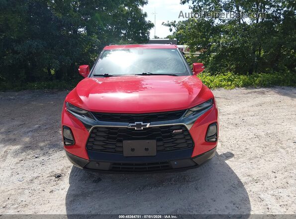 3GNKBKRSXLS668475 2020 CHEVROLET BLAZER Red Vista del cuadro de instrumentos