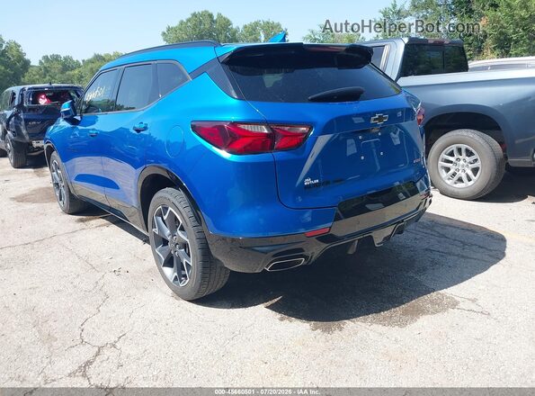 3GNKBKRSXLS673188 2020 CHEVROLET BLAZER Blue Trasero izquierdo