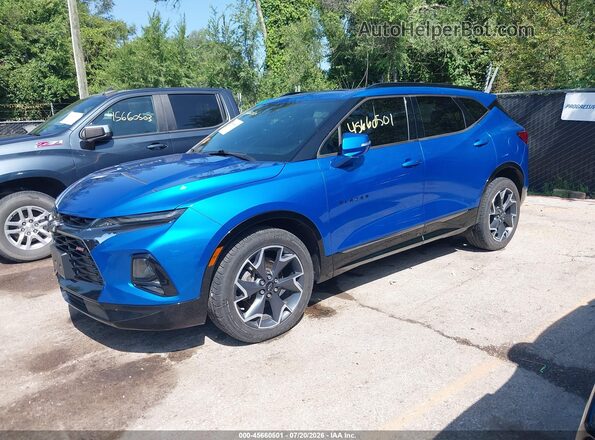 3GNKBKRSXLS673188 2020 CHEVROLET BLAZER Blue Vista tres cuartos delantera izquierda