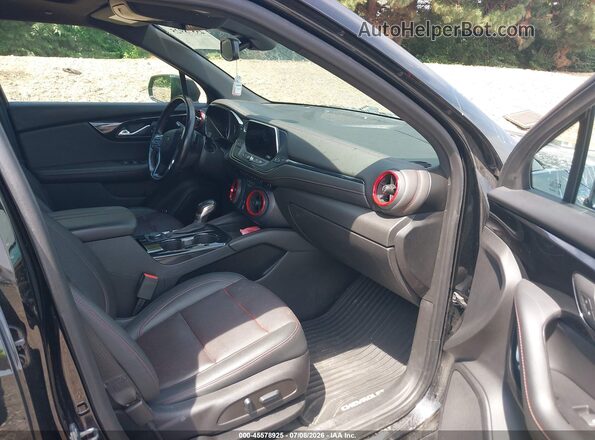 3GNKBKRSXNS190349 2022 CHEVROLET BLAZER Black Front interior view