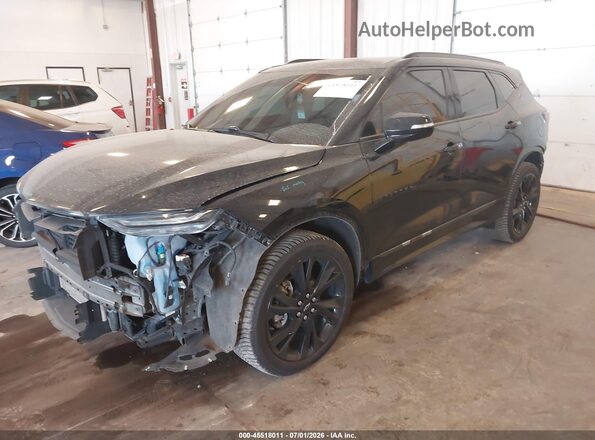 3GNKBKRSXNS223379 2022 CHEVROLET BLAZER Black Vista tres cuartos delantera izquierda