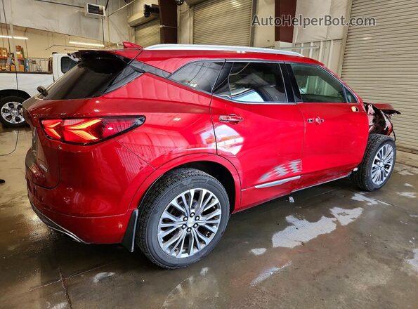 3GNKBLRS4MS558948 2021 CHEVROLET BLAZER Red Trasero derecho