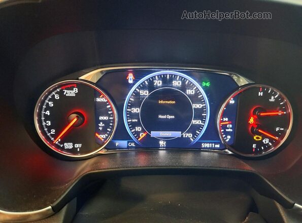 3GNKBLRS4MS558948 2021 CHEVROLET BLAZER Red Vista del cuadro de instrumentos