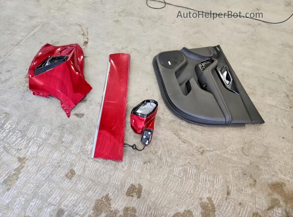 3GNKBLRS4MS558948 2021 CHEVROLET BLAZER Red Vista de la etiqueta del VIN