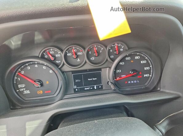3GTNHAEK1RG447749 2024 GMC SIERRA White Instrument cluster view