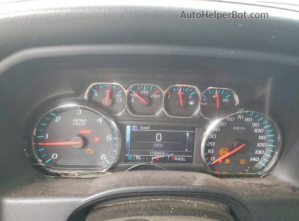 3GTP1MEC8HG236196 2017 GMC SIERRA Charcoal ხელსაწყოთა პანელის ხედი