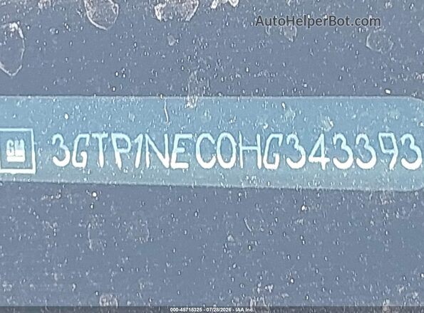 3GTP1NEC0HG343393 2017 GMC SIERRA Silver 