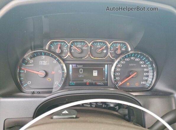 3GTP1NEC2JG483967 2018 GMC SIERRA White ხელსაწყოთა პანელის ხედი