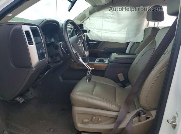 3GTP1NEC2JG483967 2018 GMC SIERRA White წინა სალონის ხედი