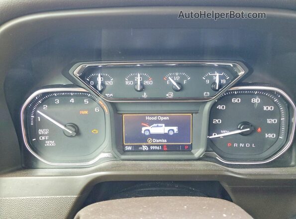 3GTP8DED3MG147036 2021 GMC SIERRA Silver Вид щитка приладів