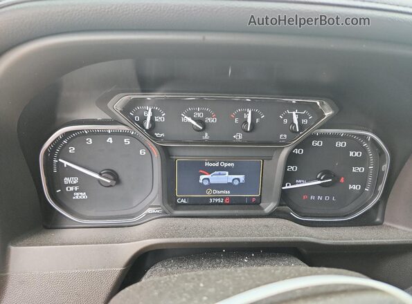 3GTP8DED9MG217977 2021 GMC SIERRA White Вид щитка приладів