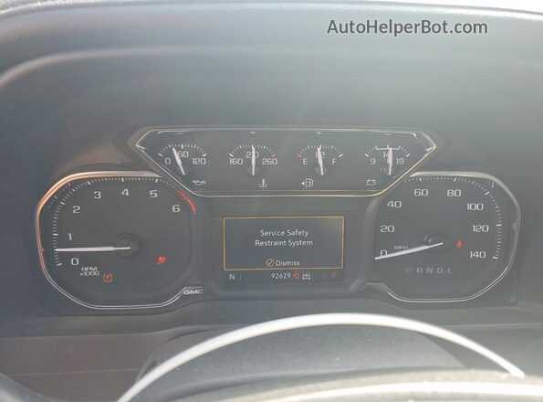 3GTP9EED6MG428962 2021 GMC SIERRA Черный Вид щитка приборов
