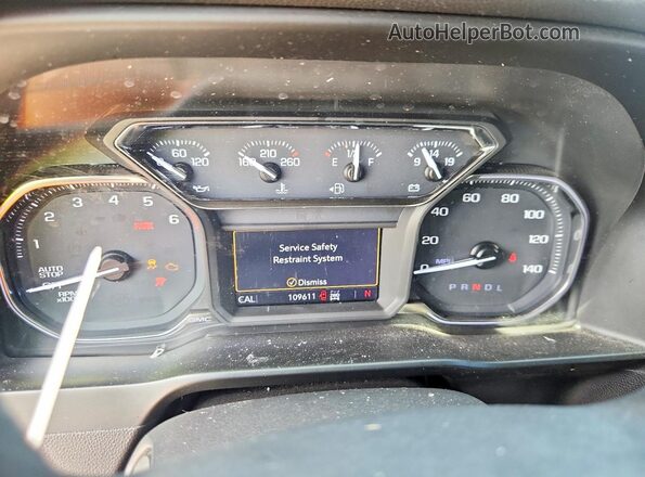 3GTP9EEL0KG126796 2019 GMC SIERRA White Widok zestawu wskaźników