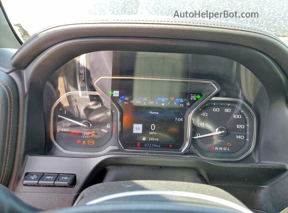 3GTP9EEL1MG207910 2021 GMC SIERRA Black ხელსაწყოთა პანელის ხედი