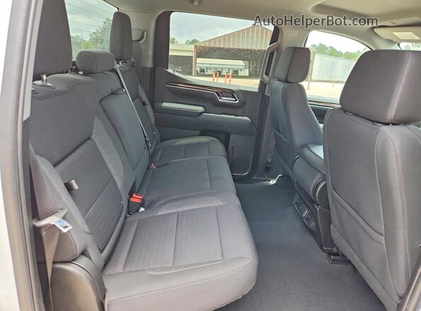 3GTPHCED5PG231339 2023 GMC SIERRA White უკანა სავარძლების ხედი