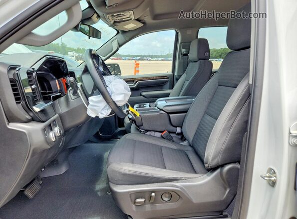 3GTPHCED5PG231339 2023 GMC SIERRA White წინა სალონის ხედი