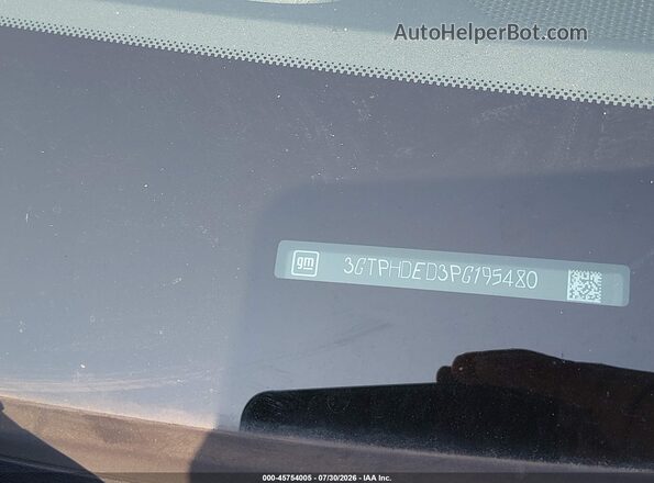 3GTPHDED3PG195480 2023 GMC SIERRA White Вид підкапотного простору