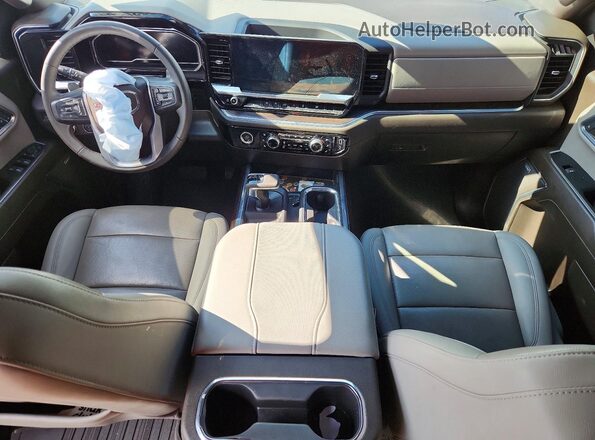 3GTPHDED5PG225871 2023 GMC SIERRA White Առջևի վահանակի տեսք