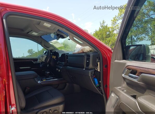 3GTPHDED5PG298433 2023 GMC SIERRA Red Widok wnętrza z przodu
