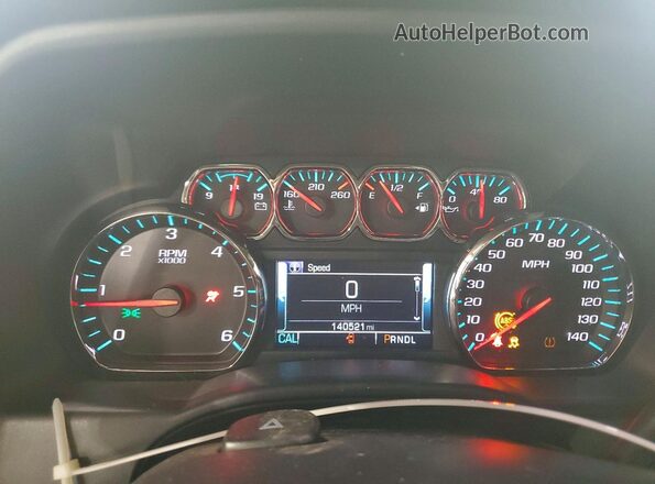3GTU2MEC0HG287384 2017 GMC SIERRA Blue Instrument cluster view