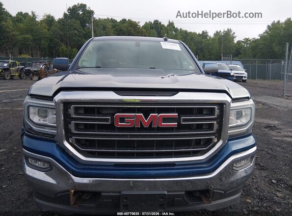 3GTU2MEC3GG118085 2016 GMC SIERRA Blue Instrument cluster view
