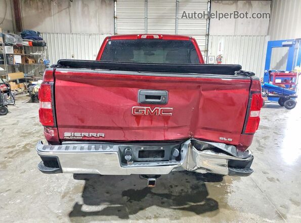 3GTU2MEC3JG215858 2018 GMC SIERRA Maroon Rear view