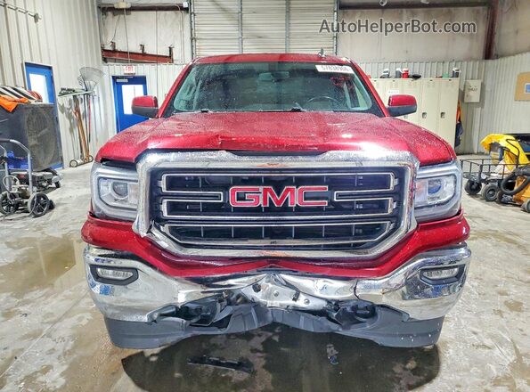 3GTU2MEC3JG215858 2018 GMC SIERRA Maroon Front view