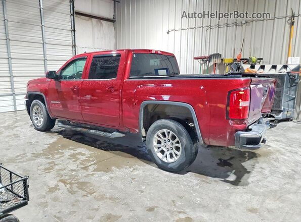 3GTU2MEC3JG215858 2018 GMC SIERRA Maroon Rear left