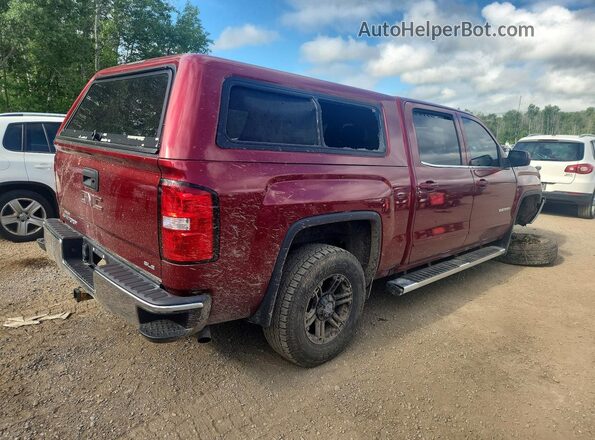 3GTU2MECXJG257489 2018 GMC SIERRA Red Задня права чверть