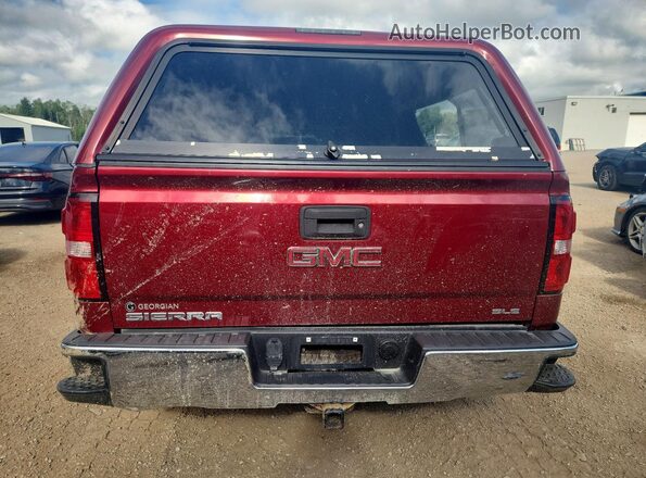 3GTU2MECXJG257489 2018 GMC SIERRA Red Вид ззаду