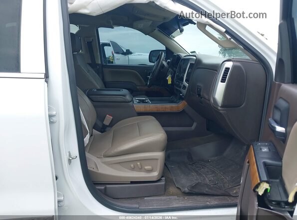 3GTU2NEC0JG217539 2018 GMC SIERRA White წინა სალონის ხედი