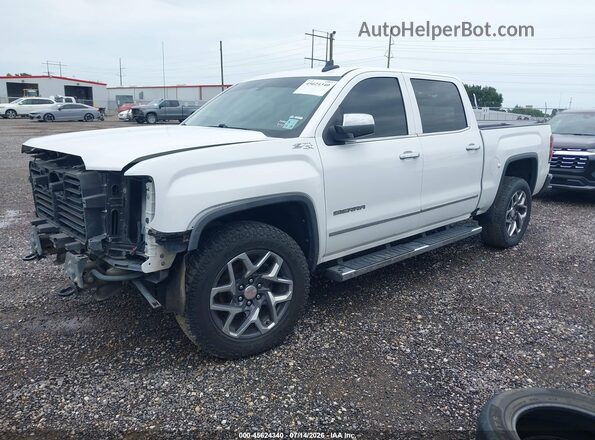 3GTU2NEC0JG217539 2018 GMC SIERRA White წინა მარცხენა ხედი სამი მეოთხედიდან