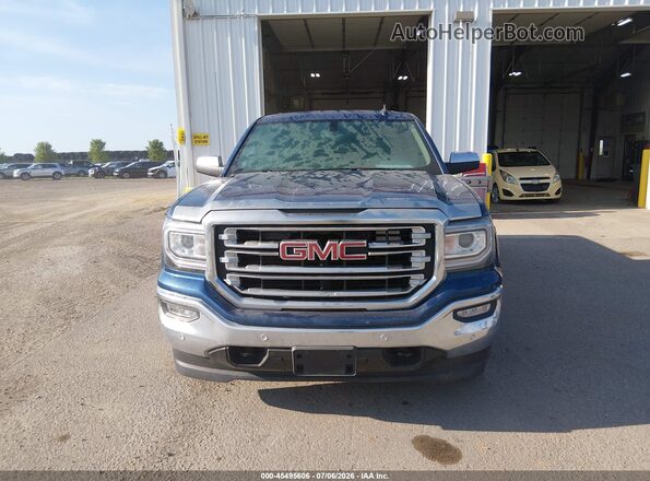 3GTU2NEC0JG398433 2018 GMC SIERRA Blue Instrument cluster view