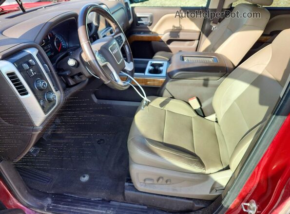 3GTU2NEC0JG479934 2018 GMC SIERRA Maroon Вид салону спереду