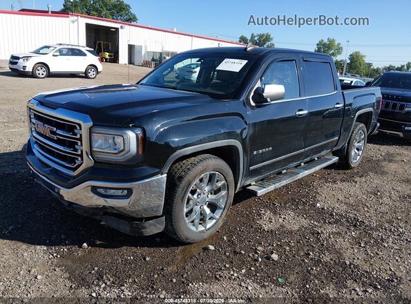 3GTU2NEC0JG538707 2018 GMC SIERRA Black Առջևի ձախ երեք քառորդ տեսարան