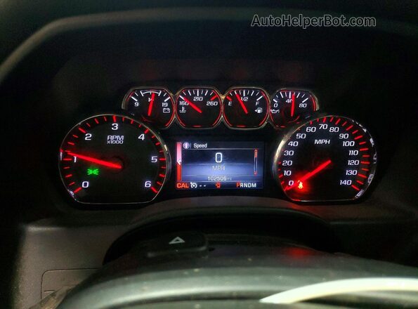 3GTU2NEC1GG323118 2016 GMC SIERRA Silver Widok zestawu wskaźników