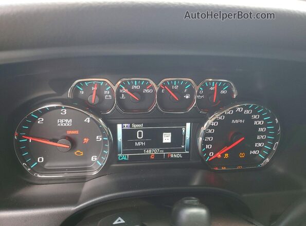 3GTU2NEC1HG135166 2017 GMC SIERRA White Widok zestawu wskaźników