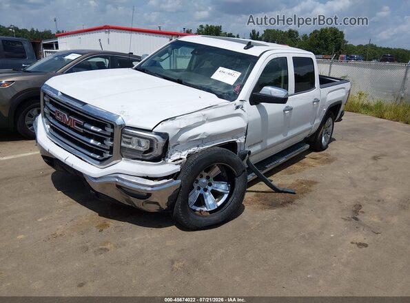 3GTU2NEC2HG313053 2017 GMC SIERRA White Առջևի ձախ երեք քառորդ տեսարան