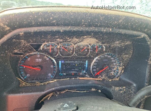 3GTU2NEC2JG552527 2018 GMC SIERRA Silver Вид щитка приладів
