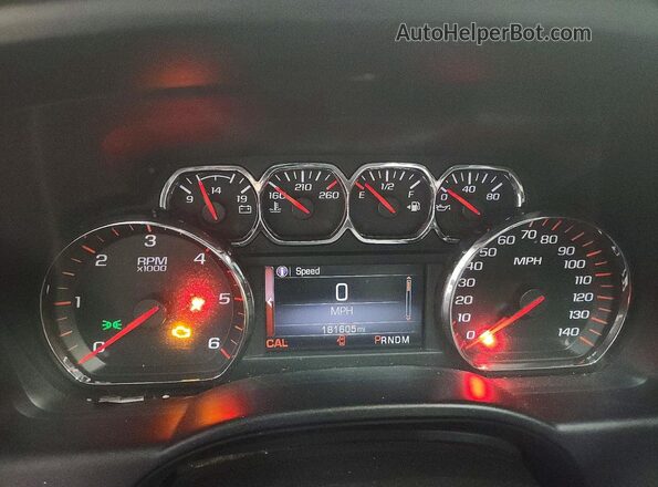 3GTU2NEC3GG252990 2016 GMC SIERRA Black Вид щитка приладів