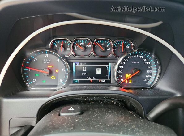 3GTU2NEC6JG464421 2018 GMC SIERRA Silver Вид щитка приладів